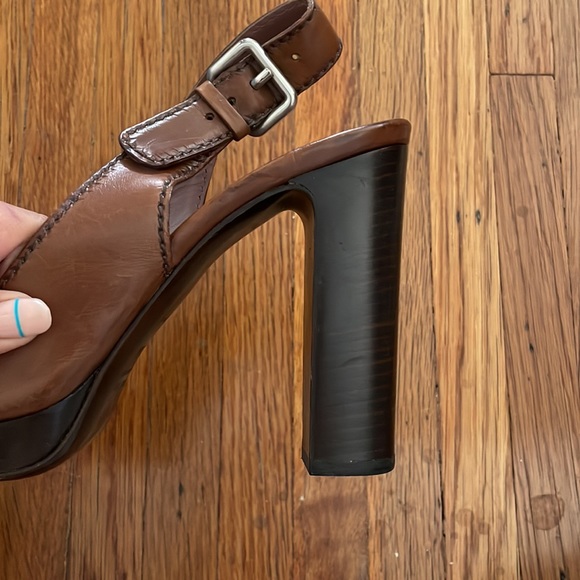 Miu Miu platform sling backs size 39.5 - Picture 4 of 8